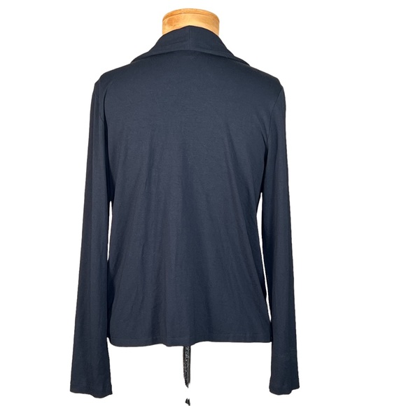 J. Jill Wearever Collection Black Open Front Cardigan Size XS Fits Small Too - Picture 4 of 9